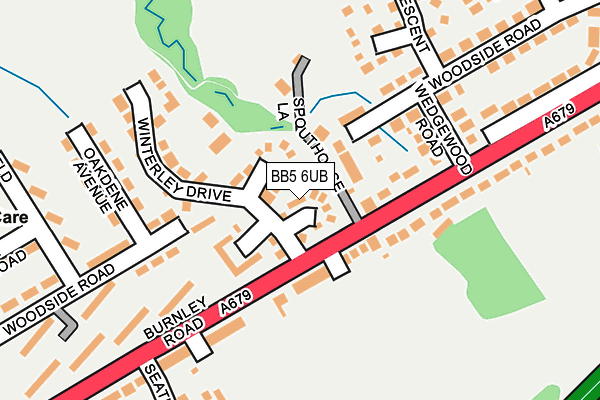 BB5 6UB map - OS OpenMap – Local (Ordnance Survey)