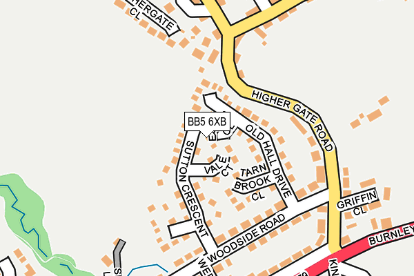 BB5 6XB map - OS OpenMap – Local (Ordnance Survey)