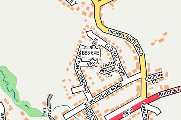 BB5 6XE map - OS OpenMap – Local (Ordnance Survey)