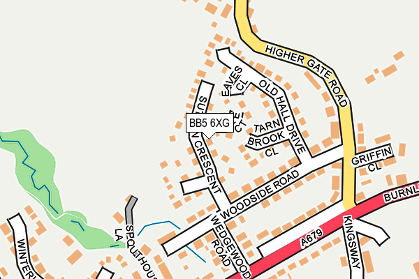 BB5 6XG map - OS OpenMap – Local (Ordnance Survey)