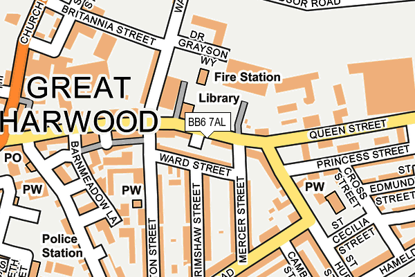 Map of PLOUGH INN AND BAR LIMITED at local scale