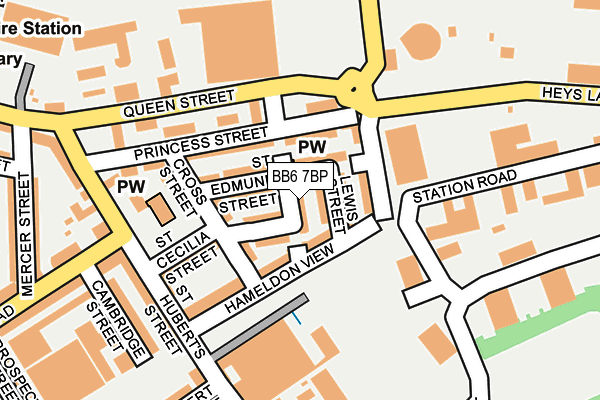 BB6 7BP map - OS OpenMap – Local (Ordnance Survey)