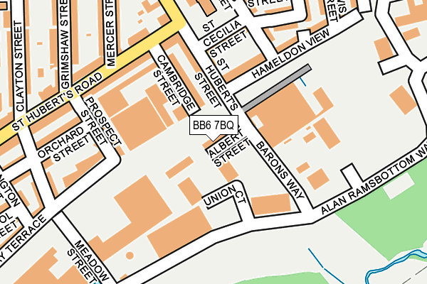BB6 7BQ map - OS OpenMap – Local (Ordnance Survey)