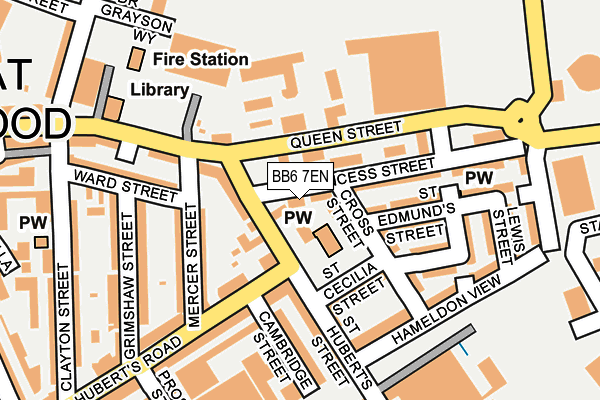 BB6 7EN map - OS OpenMap – Local (Ordnance Survey)