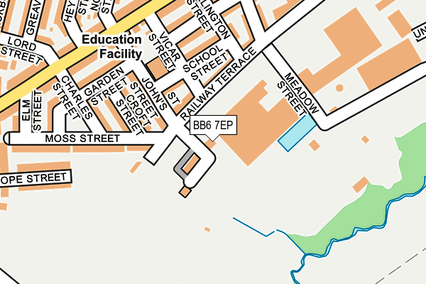 BB6 7EP map - OS OpenMap – Local (Ordnance Survey)