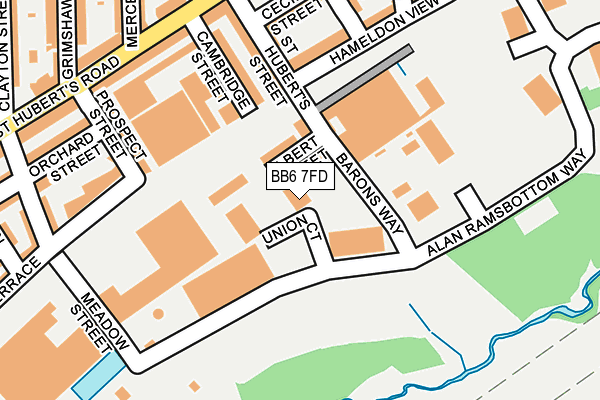 BB6 7FD map - OS OpenMap – Local (Ordnance Survey)