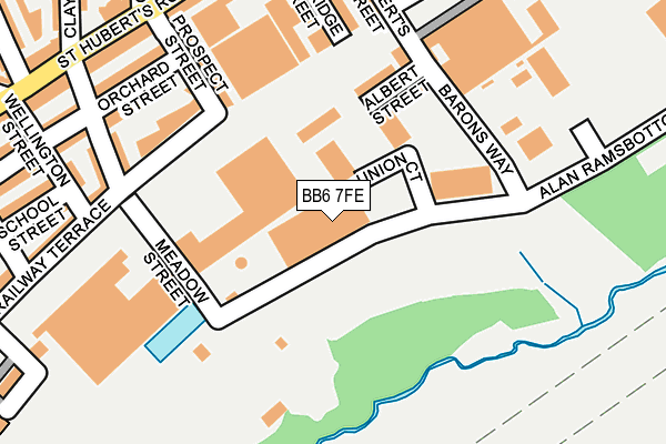 BB6 7FE map - OS OpenMap – Local (Ordnance Survey)