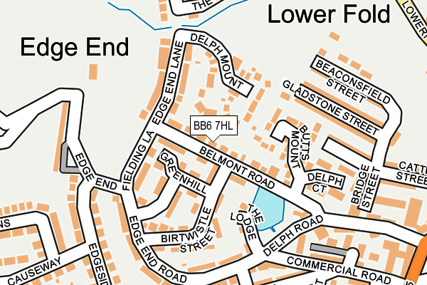 BB6 7HL map - OS OpenMap – Local (Ordnance Survey)