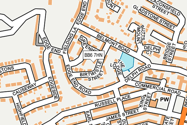BB6 7HN map - OS OpenMap – Local (Ordnance Survey)