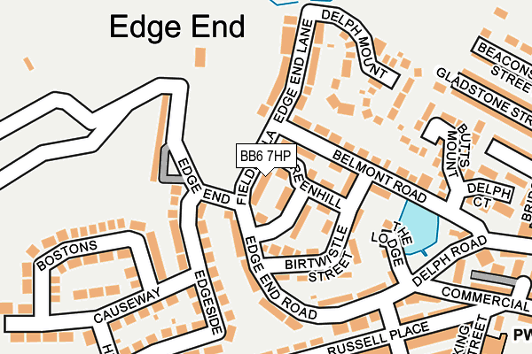 BB6 7HP map - OS OpenMap – Local (Ordnance Survey)