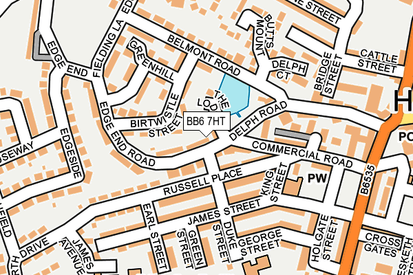 BB6 7HT map - OS OpenMap – Local (Ordnance Survey)