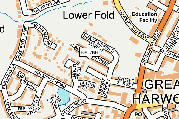 BB6 7NH map - OS OpenMap – Local (Ordnance Survey)