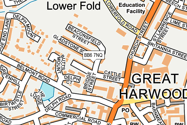 BB6 7NQ map - OS OpenMap – Local (Ordnance Survey)