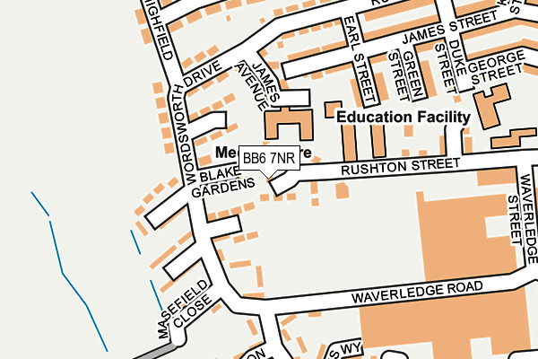 BB6 7NR map - OS OpenMap – Local (Ordnance Survey)