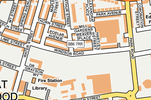 BB6 7RR map - OS OpenMap – Local (Ordnance Survey)