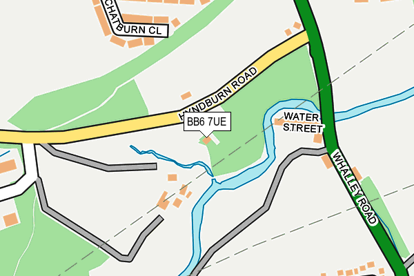 BB6 7UE map - OS OpenMap – Local (Ordnance Survey)