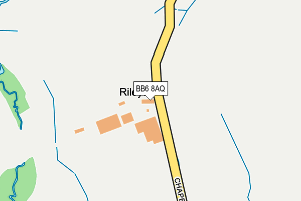 BB6 8AQ map - OS OpenMap – Local (Ordnance Survey)