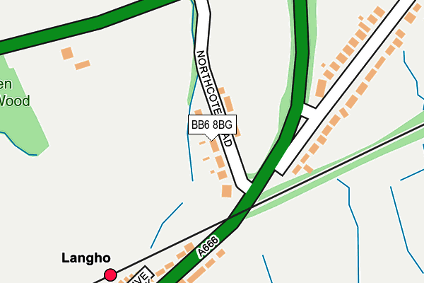 BB6 8BG map - OS OpenMap – Local (Ordnance Survey)