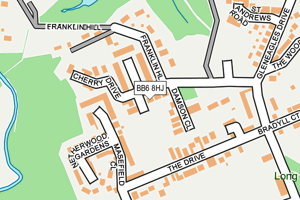 BB6 8HJ map - OS OpenMap – Local (Ordnance Survey)