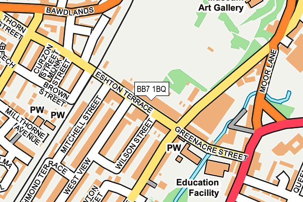 BB7 1BQ map - OS OpenMap – Local (Ordnance Survey)