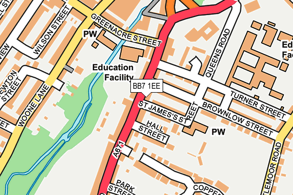 Map of WRC (CLITHEROE) LTD at local scale