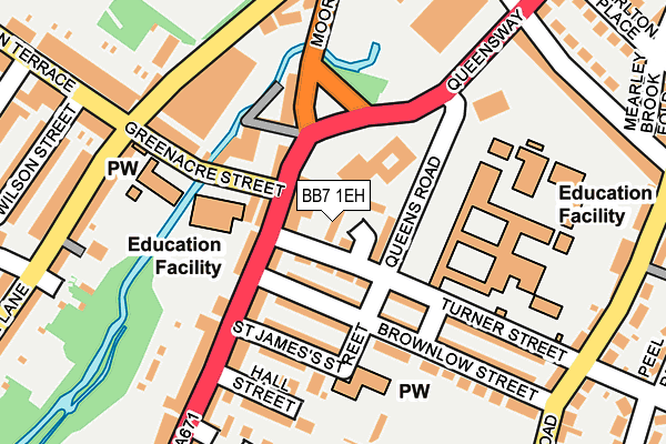 BB7 1EH map - OS OpenMap – Local (Ordnance Survey)