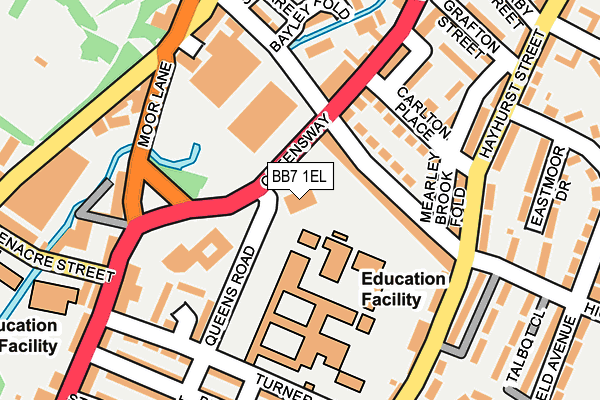 BB7 1EL map - OS OpenMap – Local (Ordnance Survey)