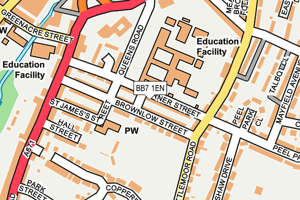 BB7 1EN map - OS OpenMap – Local (Ordnance Survey)