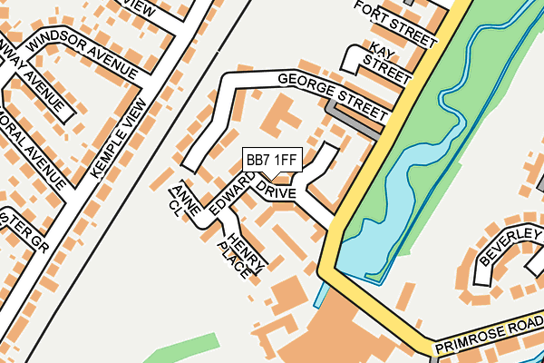 BB7 1FF map - OS OpenMap – Local (Ordnance Survey)