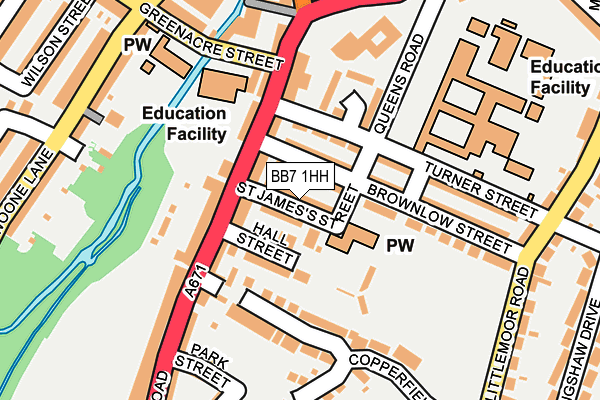 BB7 1HH map - OS OpenMap – Local (Ordnance Survey)