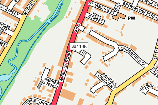 BB7 1HR map - OS OpenMap – Local (Ordnance Survey)