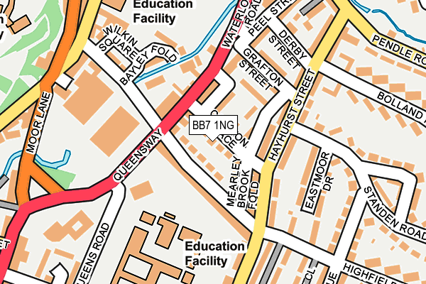 BB7 1NG map - OS OpenMap – Local (Ordnance Survey)