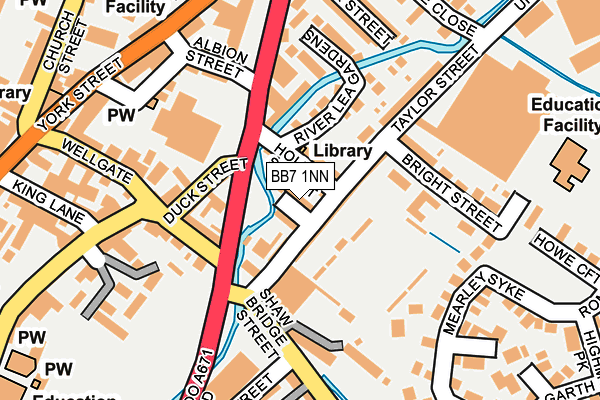 BB7 1NN map - OS OpenMap – Local (Ordnance Survey)