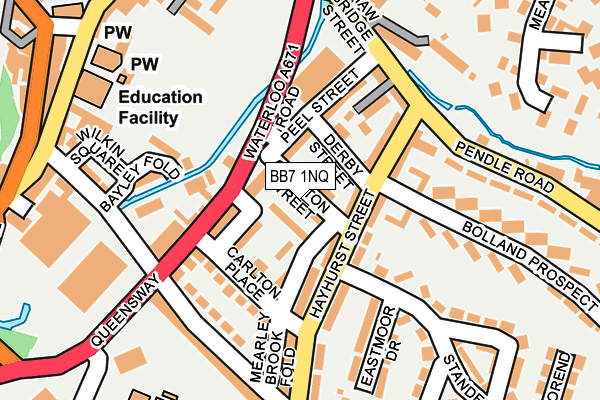 BB7 1NQ map - OS OpenMap – Local (Ordnance Survey)
