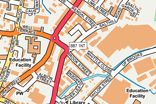 BB7 1NT map - OS OpenMap – Local (Ordnance Survey)