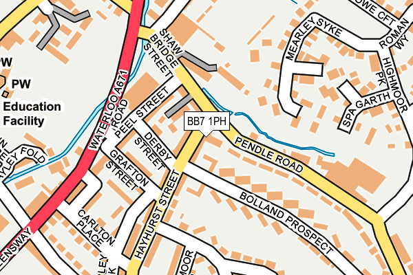 BB7 1PH map - OS OpenMap – Local (Ordnance Survey)