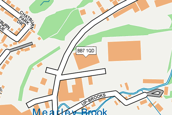 BB7 1QD map - OS OpenMap – Local (Ordnance Survey)