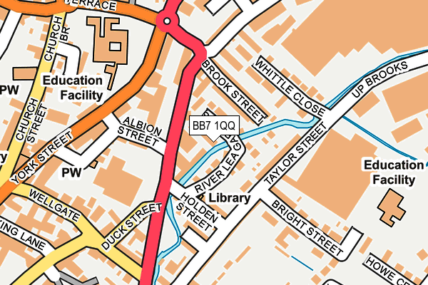 BB7 1QQ map - OS OpenMap – Local (Ordnance Survey)