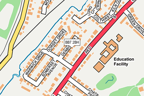 BB7 2BH map - OS OpenMap – Local (Ordnance Survey)