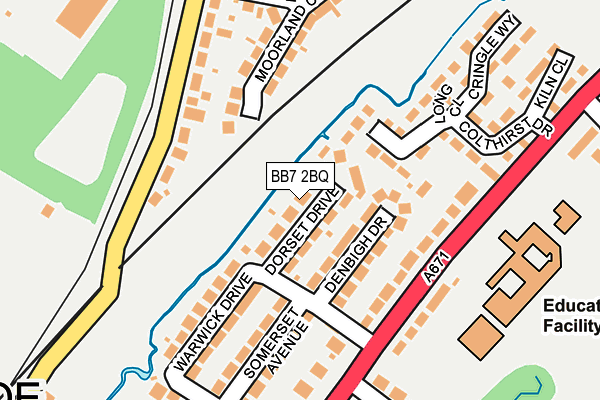 BB7 2BQ map - OS OpenMap – Local (Ordnance Survey)