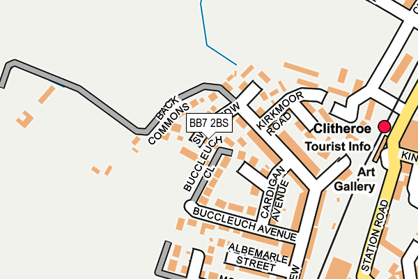 BB7 2BS map - OS OpenMap – Local (Ordnance Survey)