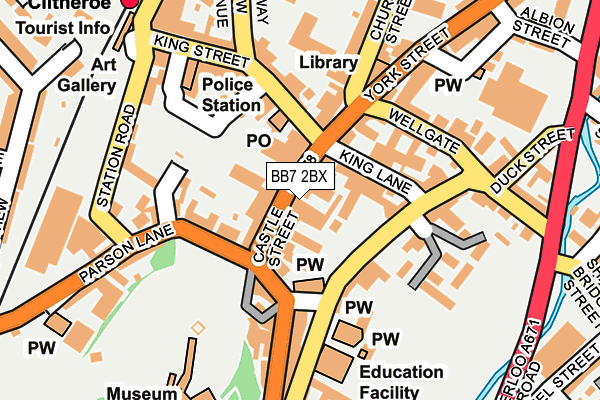 BB7 2BX map - OS OpenMap – Local (Ordnance Survey)