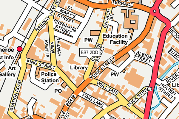 Map of BRANLEIGH HOMES (PENDLE WATERS) LTD at local scale
