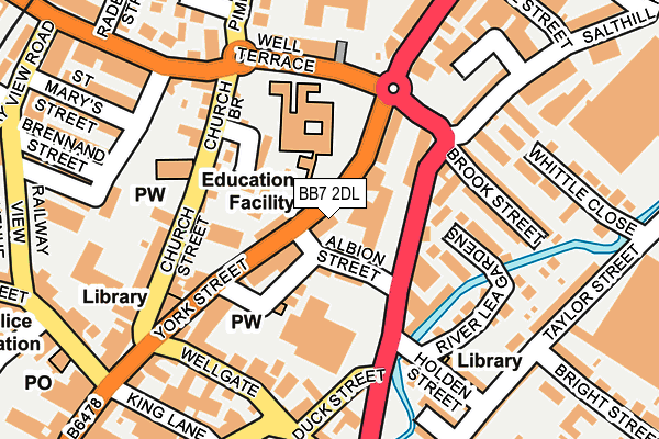 Map of NORTH WEST PHYSIOTHERAPY LIMITED at local scale