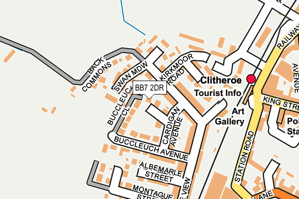 BB7 2DR map - OS OpenMap – Local (Ordnance Survey)