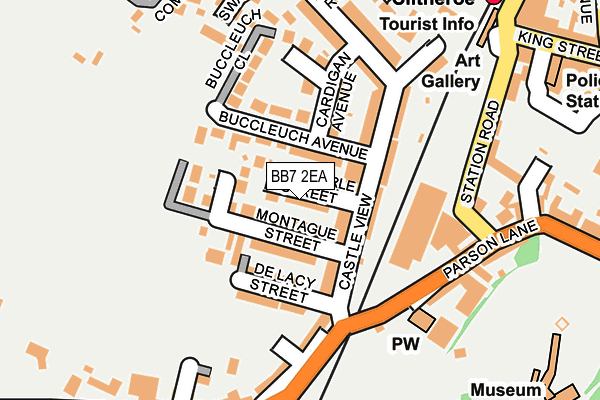 BB7 2EA map - OS OpenMap – Local (Ordnance Survey)