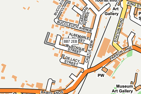 BB7 2EB map - OS OpenMap – Local (Ordnance Survey)