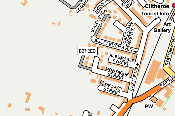 BB7 2ED map - OS OpenMap – Local (Ordnance Survey)
