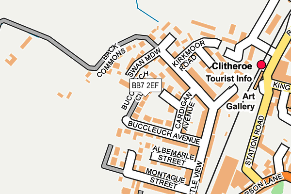 BB7 2EF map - OS OpenMap – Local (Ordnance Survey)