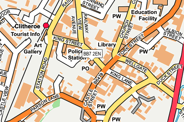BB7 2EN map - OS OpenMap – Local (Ordnance Survey)